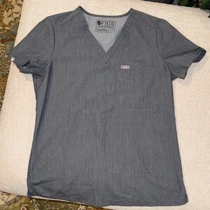 Figs Graphite Catarina one-pocket scrub top